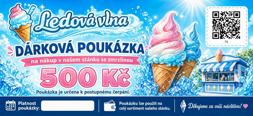 Dárková poukázka s QR kódem