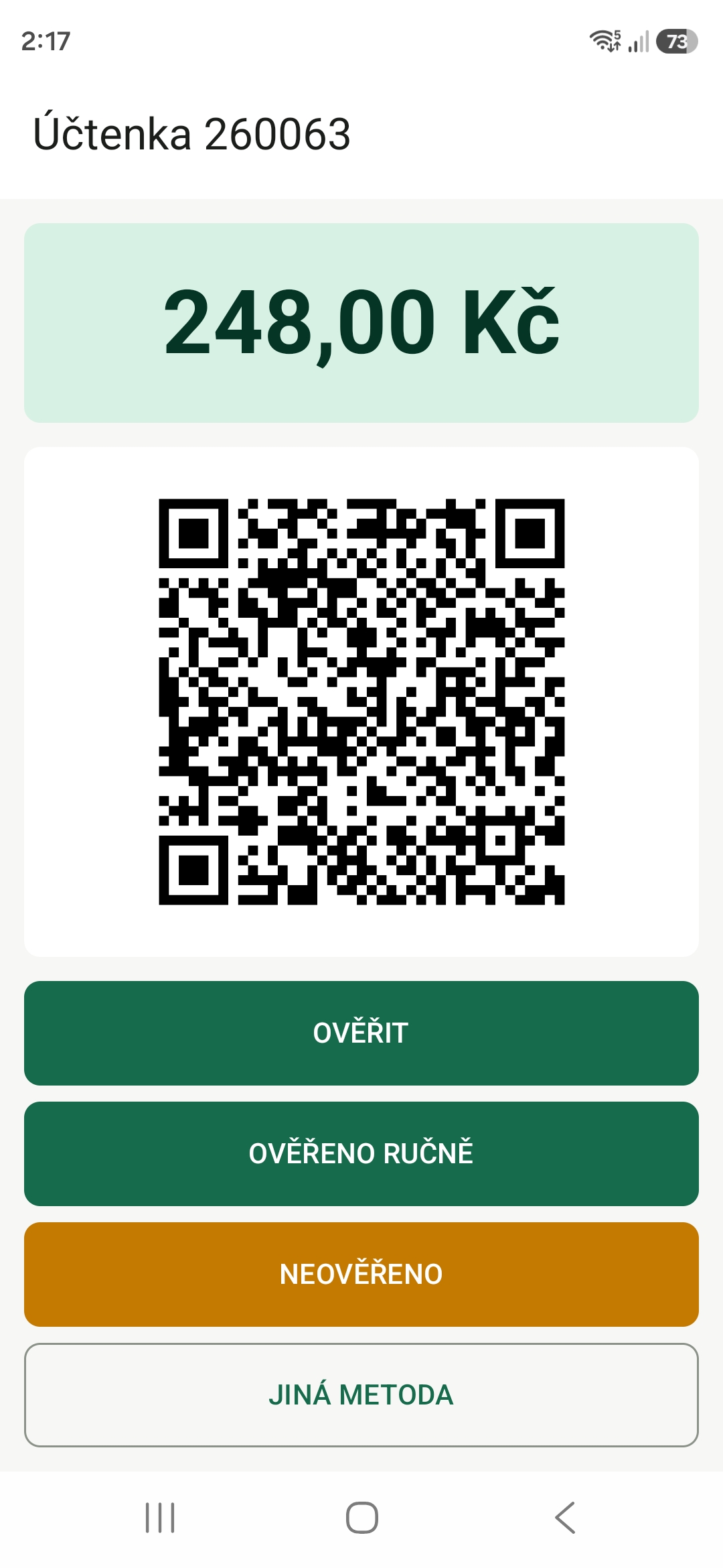 QR platba