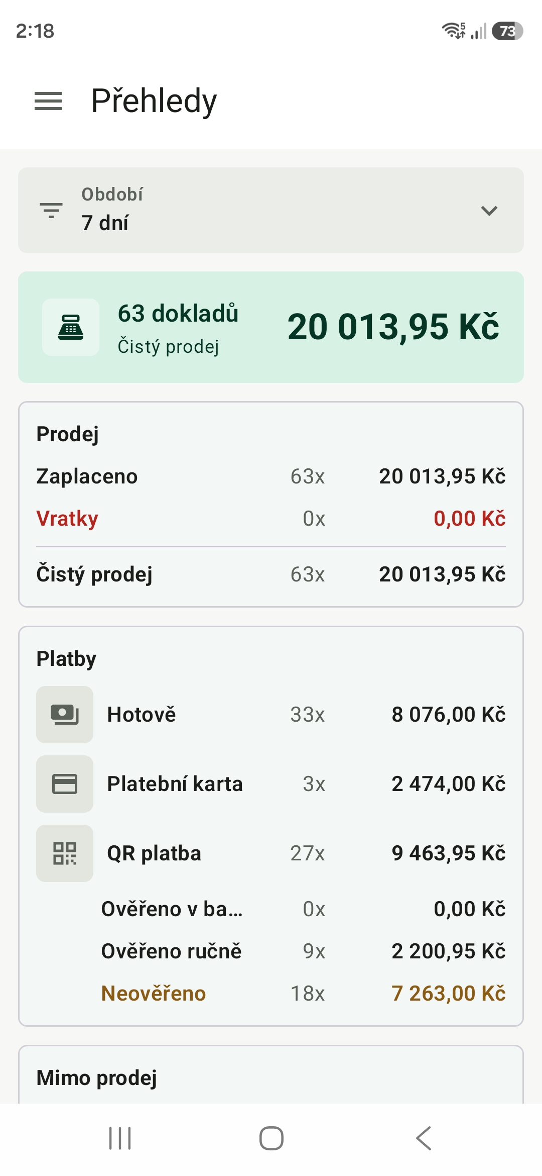 Přehledy